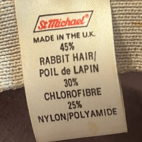 St Michael Grey Rabbit Fur Blend Bucket Hat Made in the UK OSFM - Picture 6 of 7